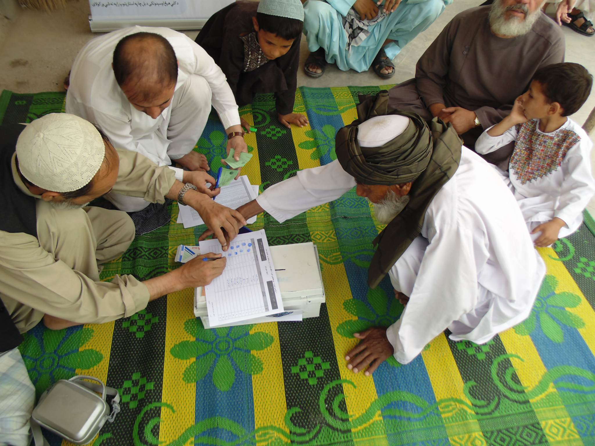 CCAP - Registration process for the CDC elections, District 10 Kandahar city