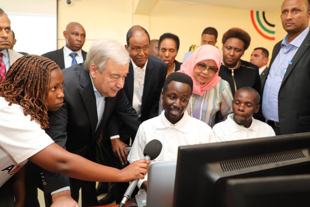 UN Secretary-General & UN-Habitat Executive Director visit Kamukunji community in Nairobi, Kenya