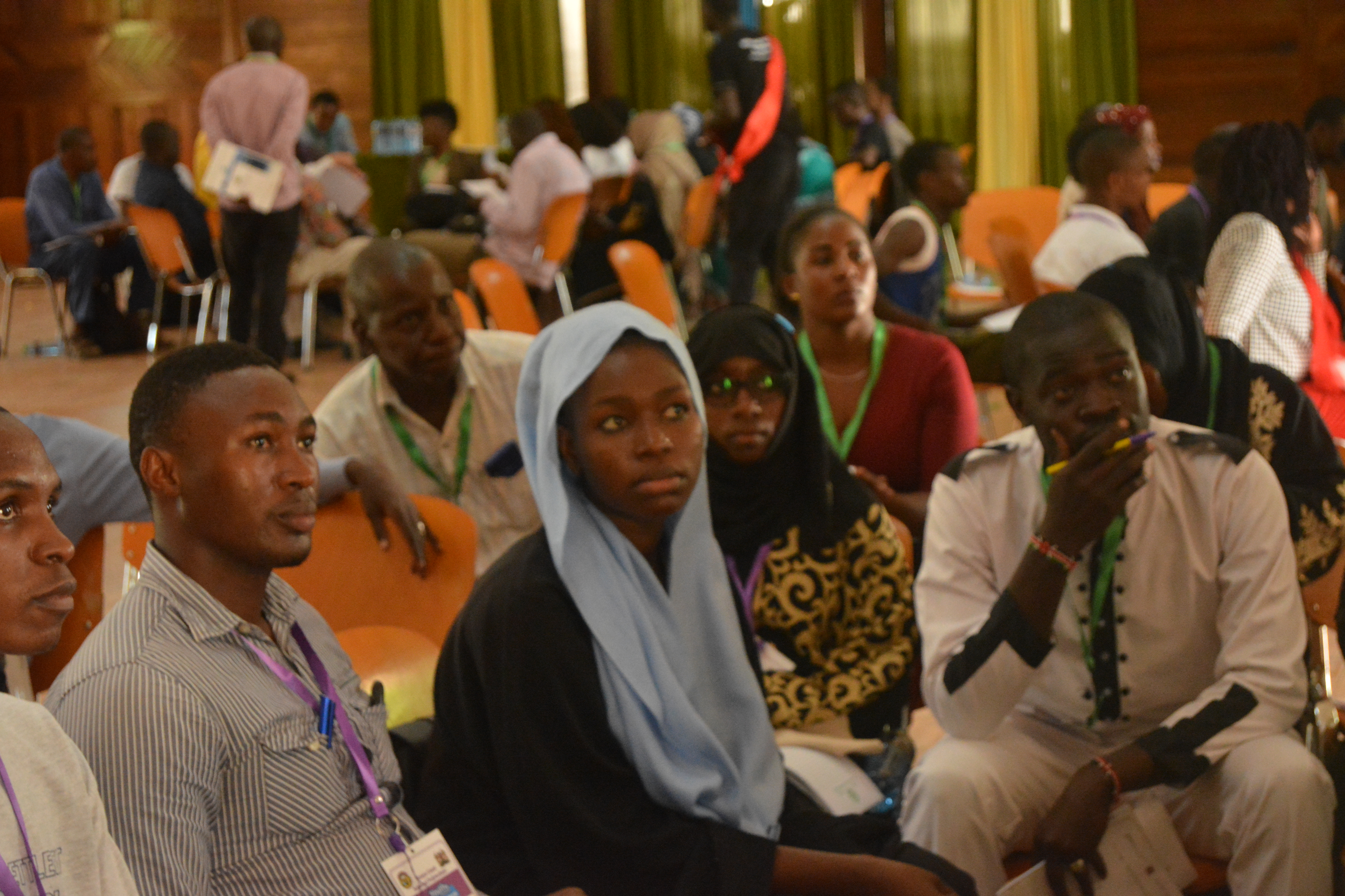 Young people attending the Youth and Blue Conference in Mombasa, Kenya 