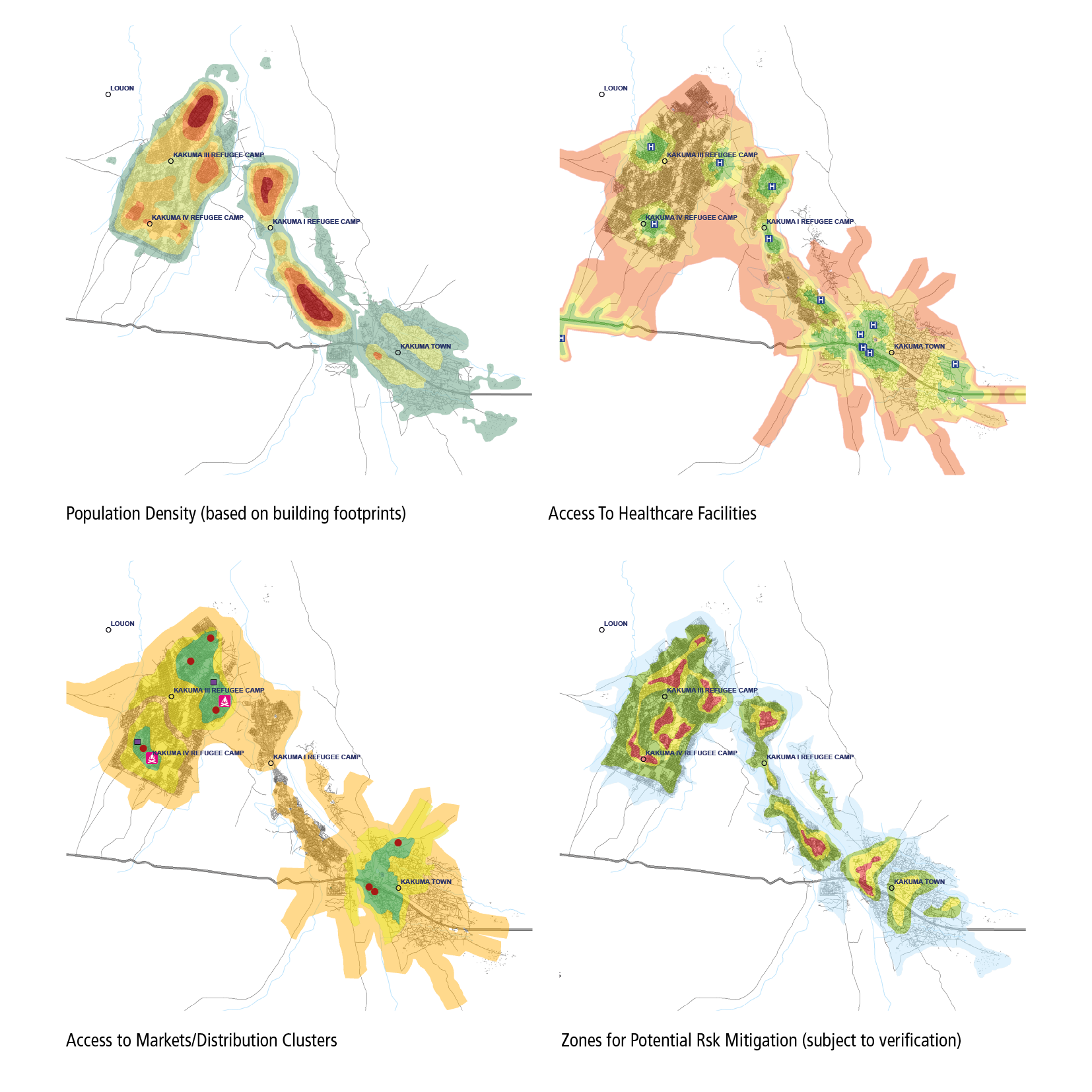 Spatial Profiling for COVID Risk Mitigation in Kakuma