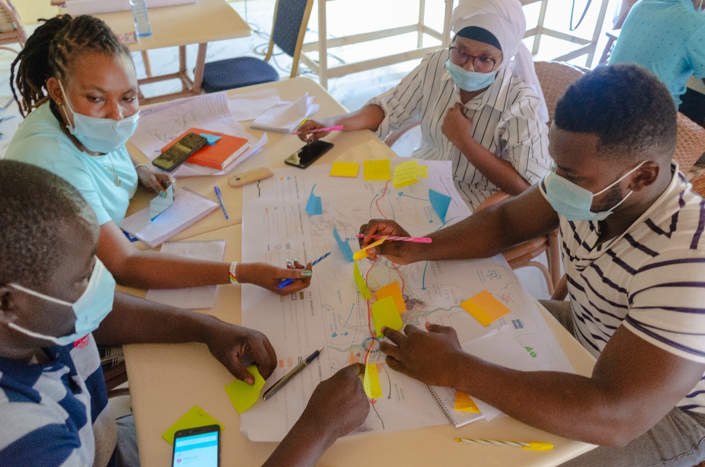 Kakuma-Kalobeyei host and refugee community leaders participate in a workshop to provide feedback on the Kakuma-Kalobeyei vision (UN-Habitat 2021)