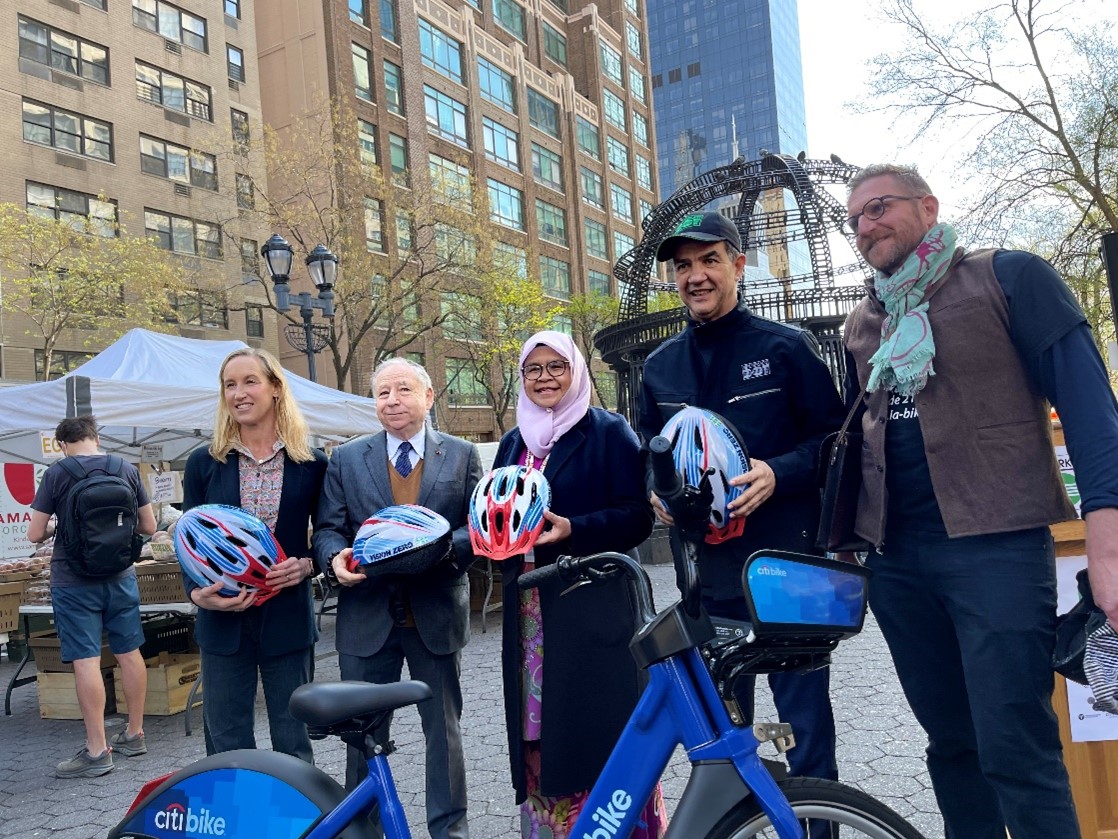 High-Level bike ride in New York to advance the New Urban Agenda