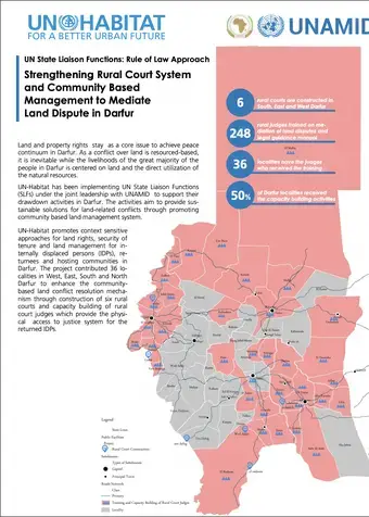 Strengthening Rural Court System and Community Based Management to Mediate Land Dispute in Darfur - cover